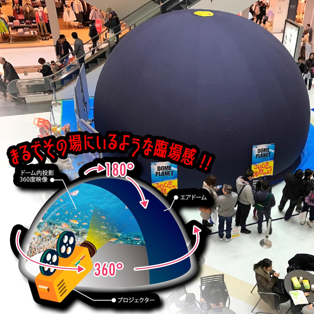 360度包まれるドーム映像で全国の子どもたちに驚きと体験を届けたい