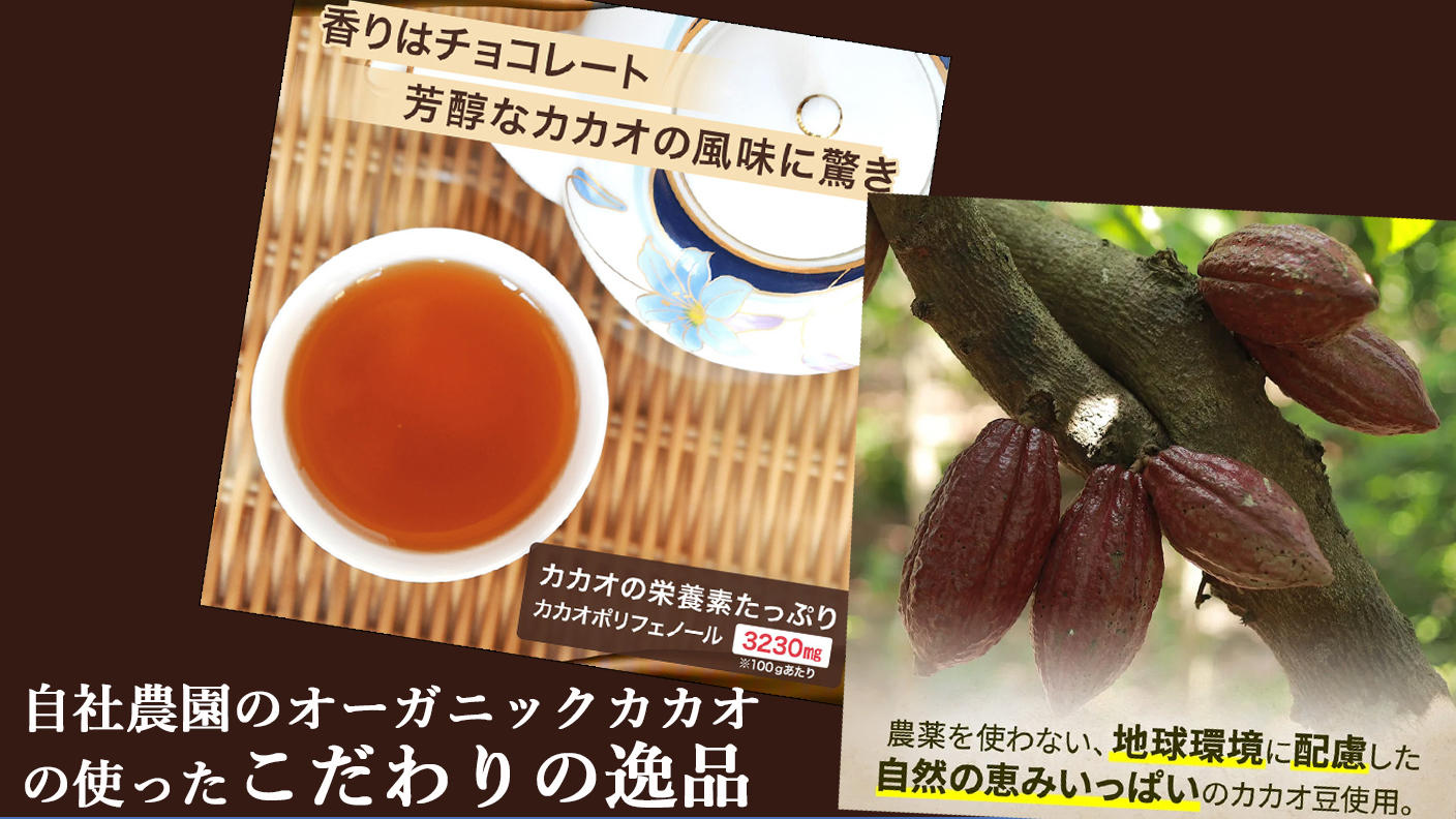 クラウドファンディングプロジェクト：香り豊かなカカオ香茶～チョコレートのような香りを、すっきり楽しむアップサイクルティー～