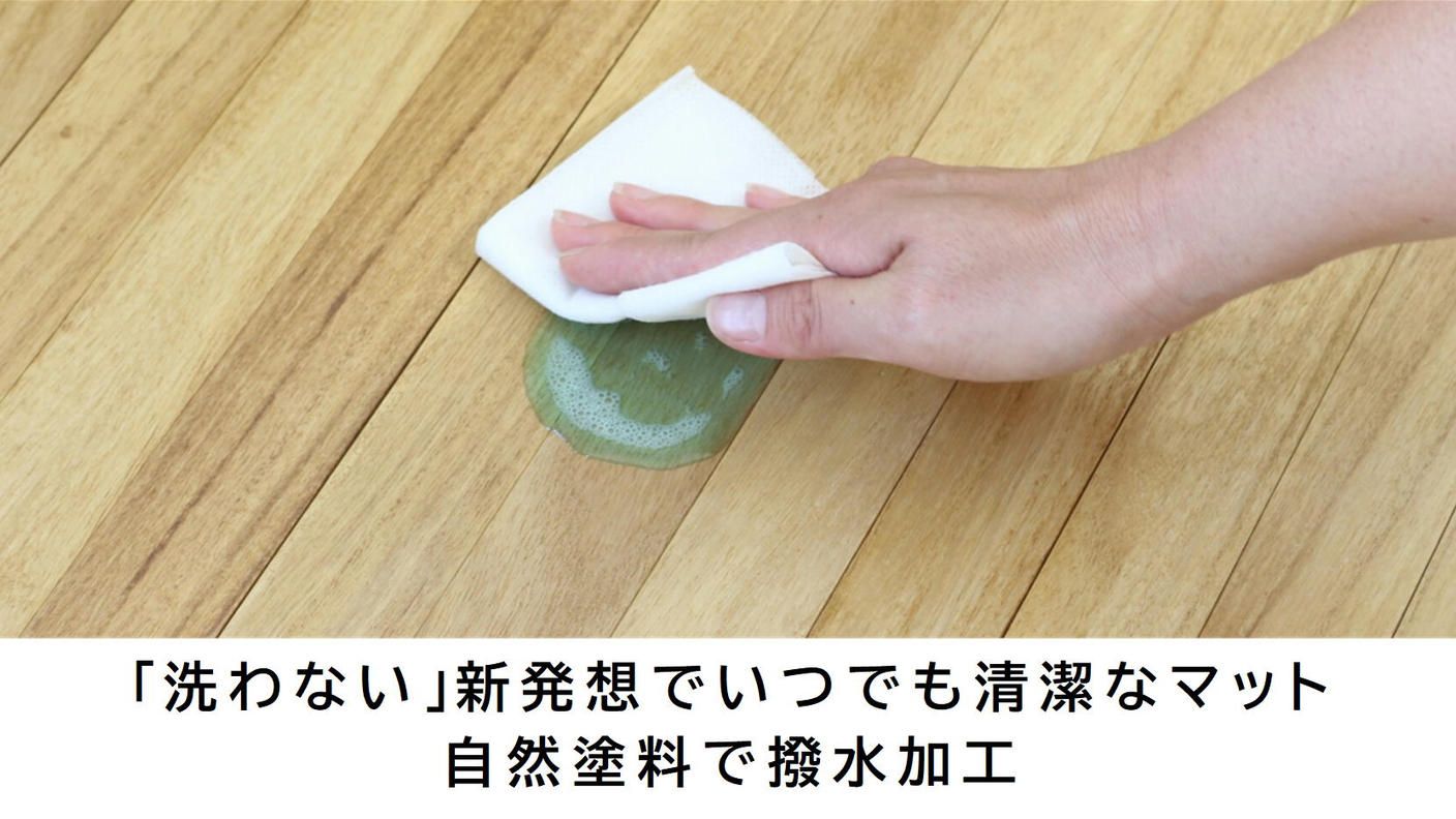 クラウドファンディングプロジェクト：キッチンマットを「洗わない」新発想。桐の力で、清潔＆快適な空間にできる桐の撥水キッチンマット。
