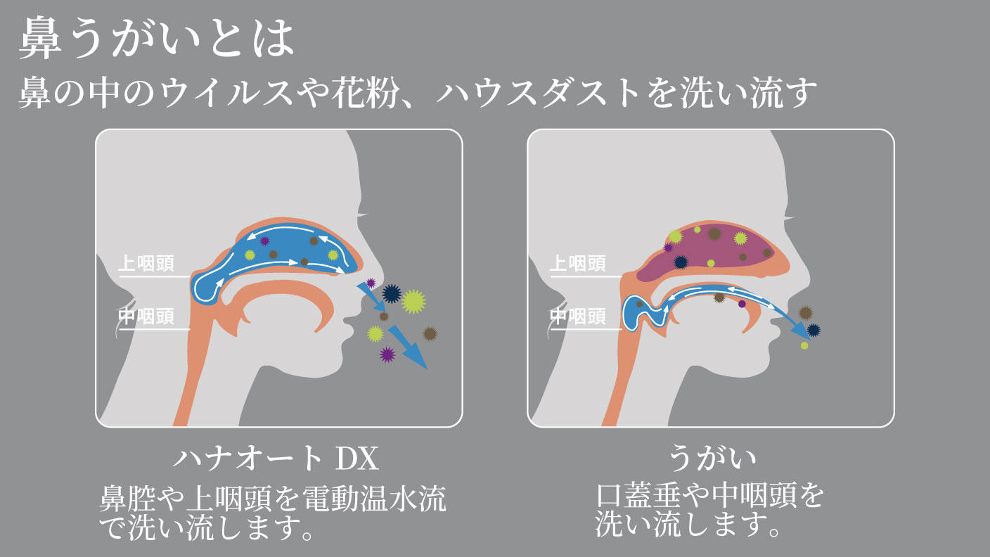 クラウドファンディングプロジェクト：日本製医療機器で安心安全に鼻の中をしっかり洗浄電動鼻用洗浄器　「ハナオートDX」