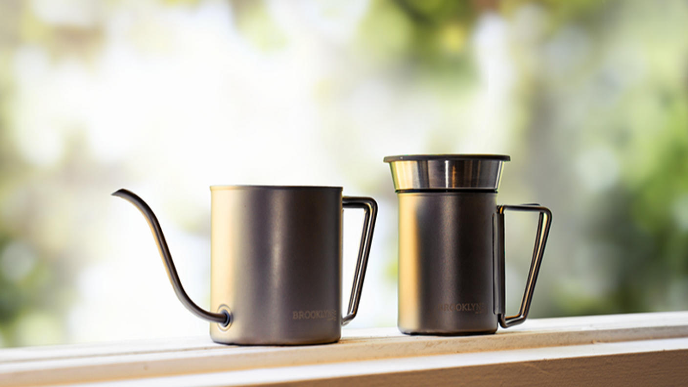 クラウドファンディングプロジェクト：累計出荷数2千個◎500gで軽量なのにステンレス製で丈夫！ハンドドリップセット