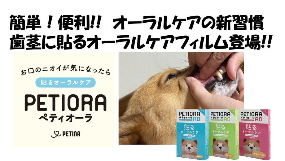 クラウドファンディングプロジェクト：貼るケアで、ペットの幸せを守る。「ペティオーラAD」これからのペットオーラルケア新常識
