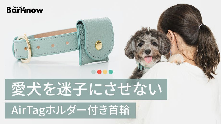 クラウドファンディングプロジェクト：万が一の迷子から守る。AirTag対応ホルダー付き“外れにくい”上質な首輪をあなたの愛犬へ