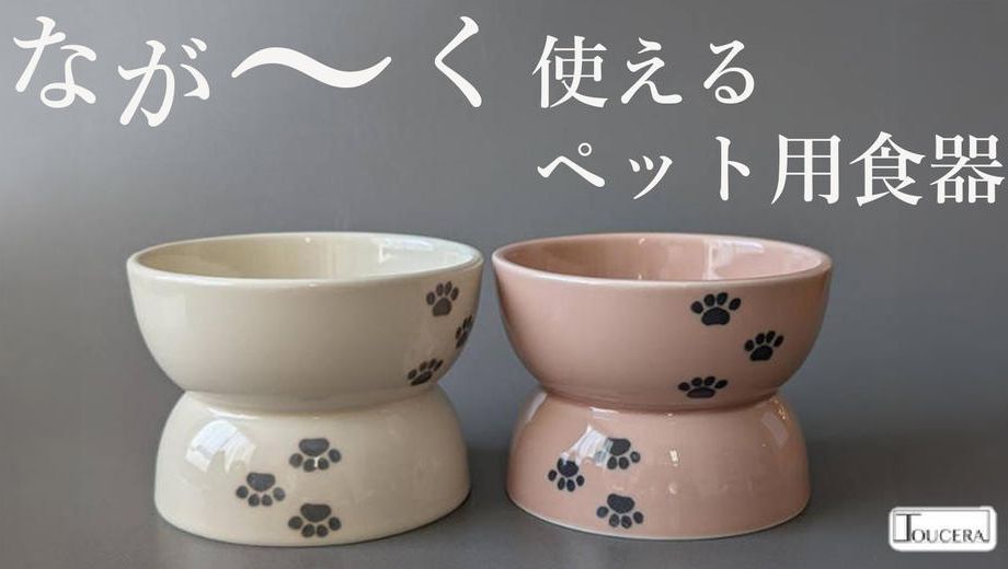 クラウドファンディングプロジェクト：状況に応じてすぐ使い分けられる！上下どちらでも使える有田焼のペット用食器　
