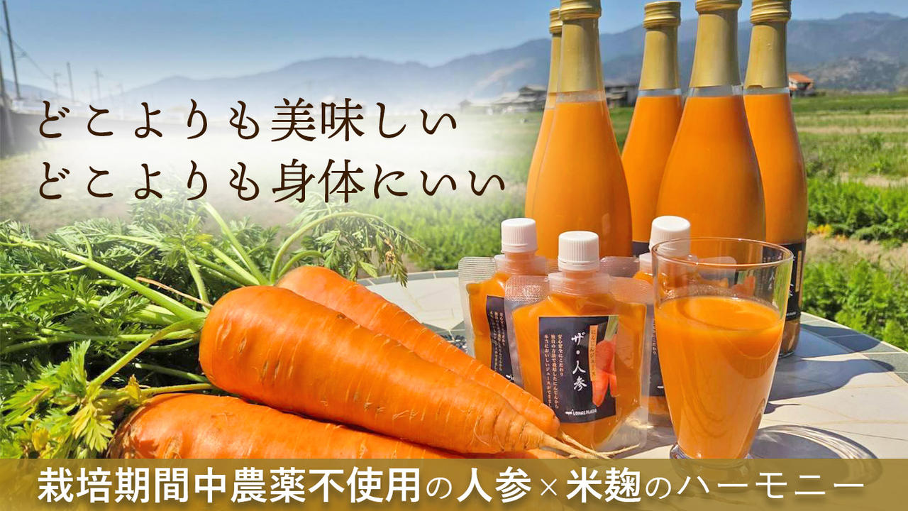 人参が苦手な方でもごくごく飲める！人参と麹だけで作ったジュース【ザ・人参】