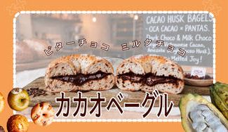 クラウドファンディングプロジェクト：【通販初解禁】行列ができる発酵ベーカリー「パンタス＋」と創る、濃厚とろける有機カカオハスクベーグル