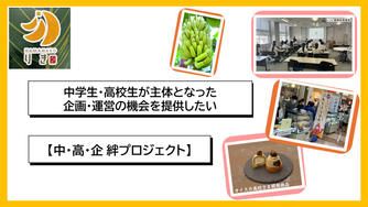 クラウドファンディングプロジェクト:【中・高・企絆プロジェクト】地元の中高生と一体となった新たなプロジェクト