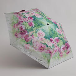 限定数50　VERYKAL 超軽量 自動開閉傘に水彩画プリント　Roses Roses Roses Roses