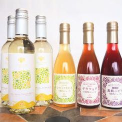 漆山ワイン（シャイン×ロザリオ）375ml3本とジュース3種セット