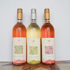 漆山ワイン750ml　3本セット　桜＆橙＆白