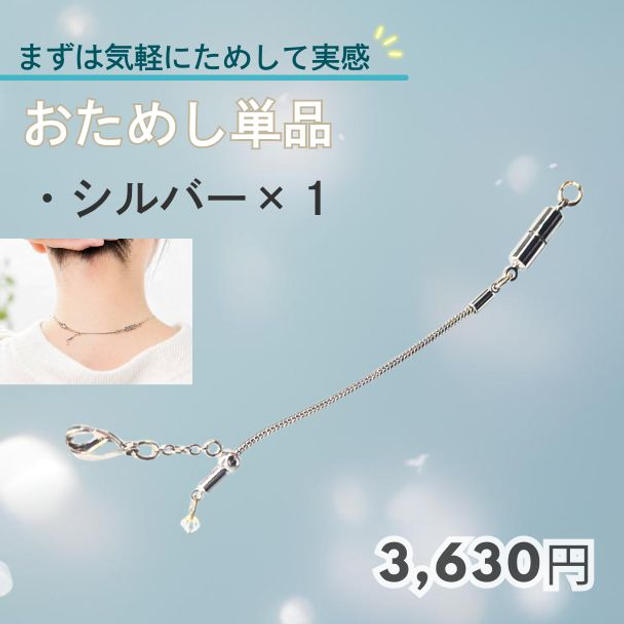 【まずは気軽にためして実感！】 おためし単品　シルバー1個