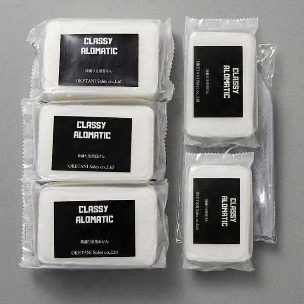 CLASSY AROMATIC枠練り浴用石けん5個＋泡立てネット　セット