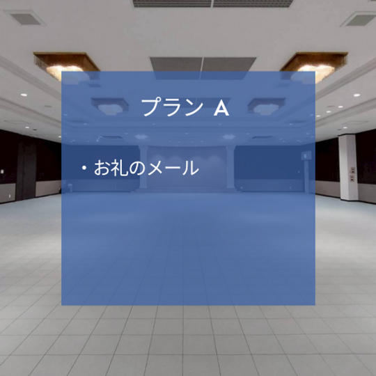 プラン A(お礼のメール)