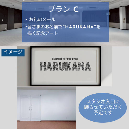 プランC (お礼のメール・ネームアート)