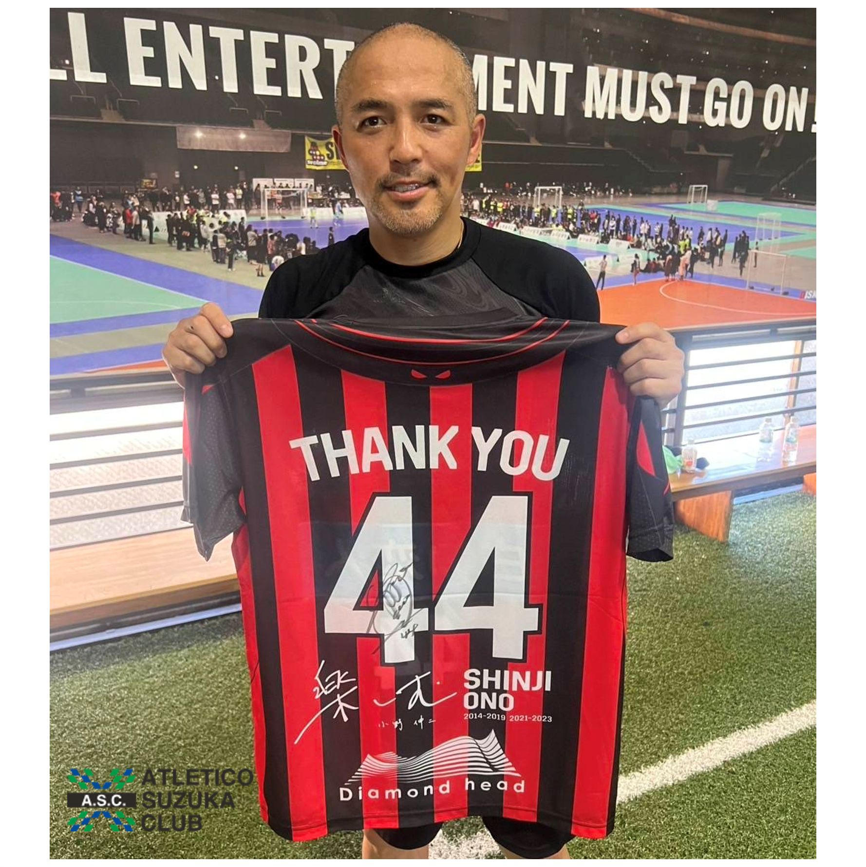 小野伸二直筆サイン入りTシャツ 小野 伸二 選手】サイン入りTシャツ - (Jリーグへ、サポーターと