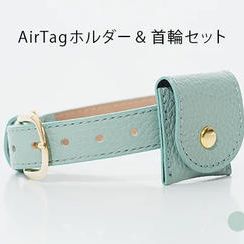 AirTagホルダー付き首輪