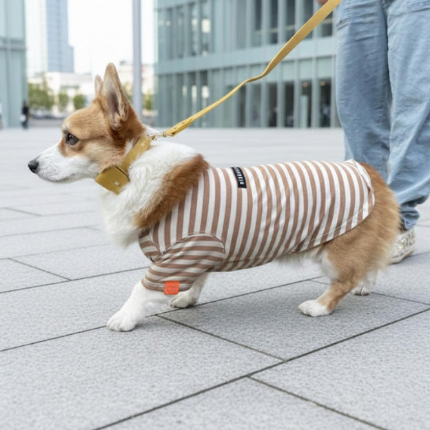 【数量限定】リード + AirTagホルダー＆首輪（イエロー）